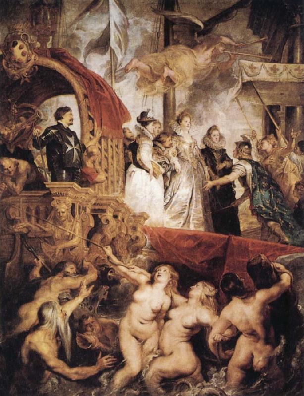 Peter Paul Rubens The Landing of Marie de'Medici at Marseilles Sweden oil painting art